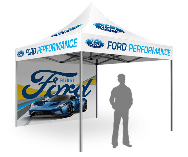 Heavy Duty Branded Gazebo - Full Rear Wall