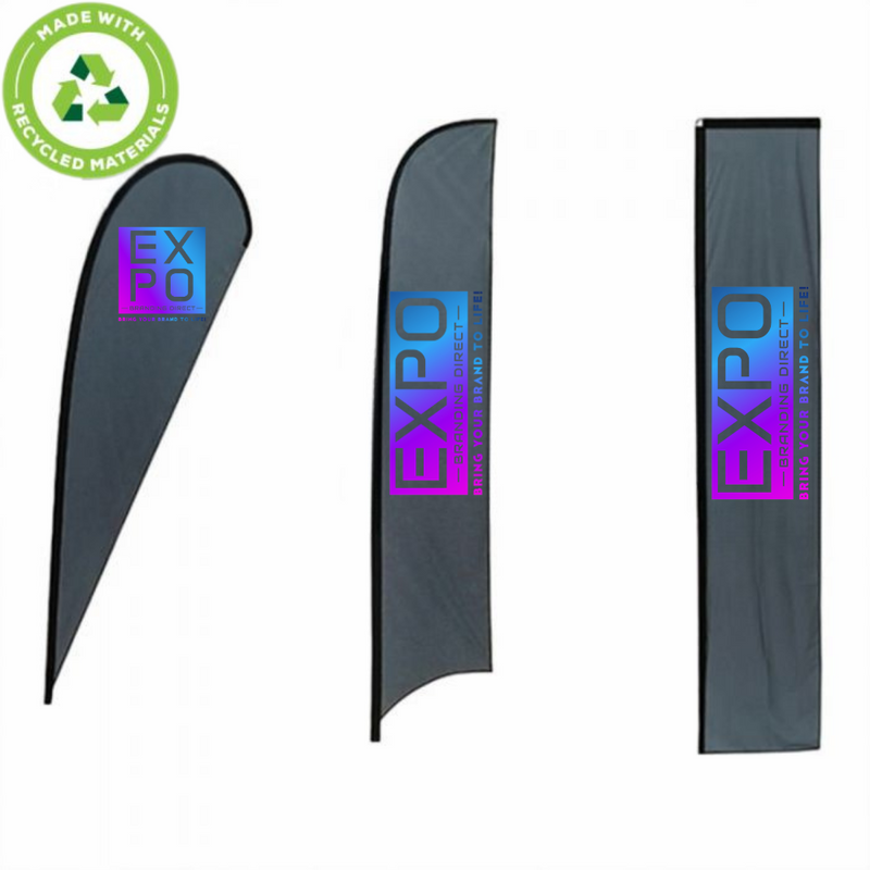 Custom Material Only Flags Expo Branding 