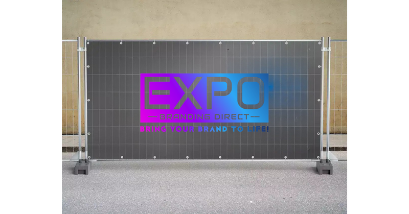 Expo Direct Construction Site Heras Fence Mesh Banner With Eyelets